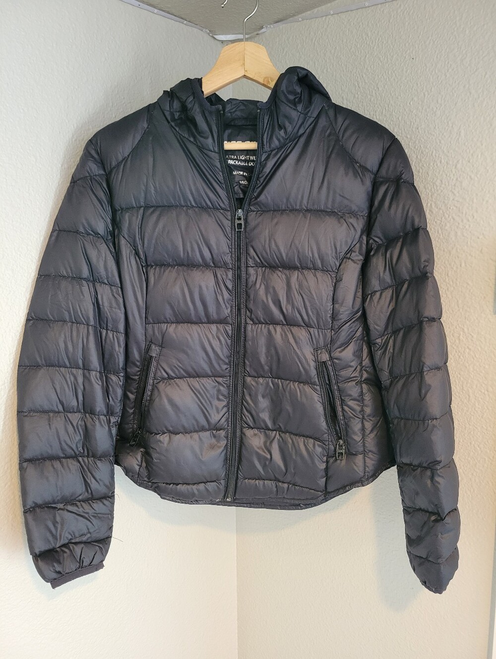Miss Sixty Black Hooded Puffer Jacket